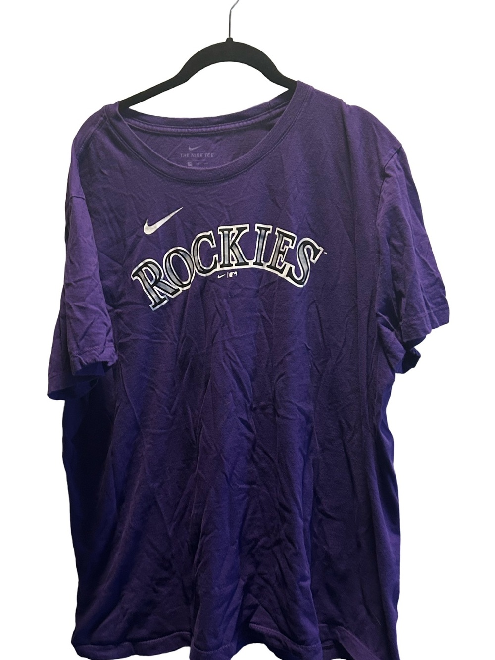 Nike Rockies Logo Tee with Subtle Swoosh